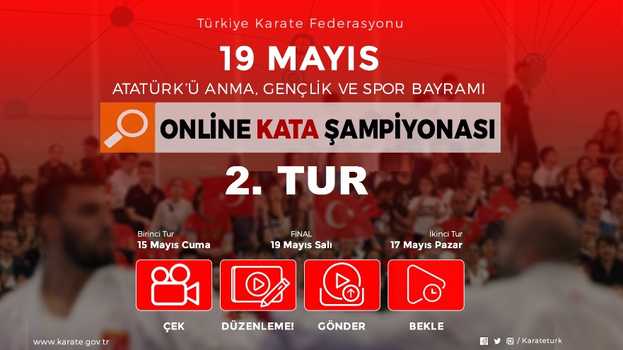 19 Mayıs Atatürk'ü Anma Gençlik ve Spor Bayramı Online Kata Şampiyonası 2. Tur