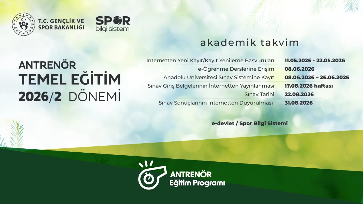 2026/2 ANTRENÖR TEMEL EĞİTİM SINAVI