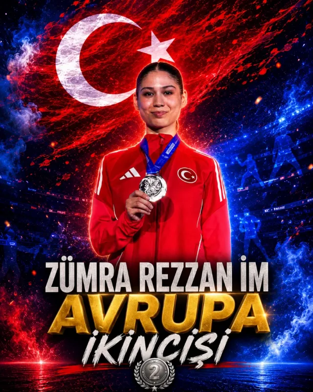 ZÜMRA REZZAN İM AVRUPA İKİNCİSİ