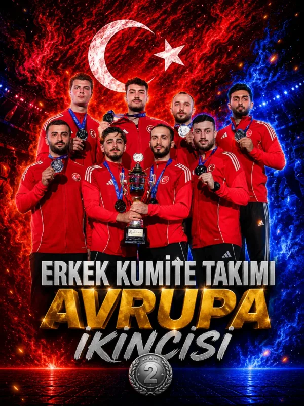 ERKEK KUMİTE TAKIMIMIZ AVRUPA İKİNCİSİ OLDU