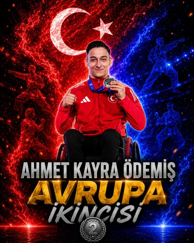 AHMET KAYRA ÖDEMİŞ AVRUPA İKİNCİSİ